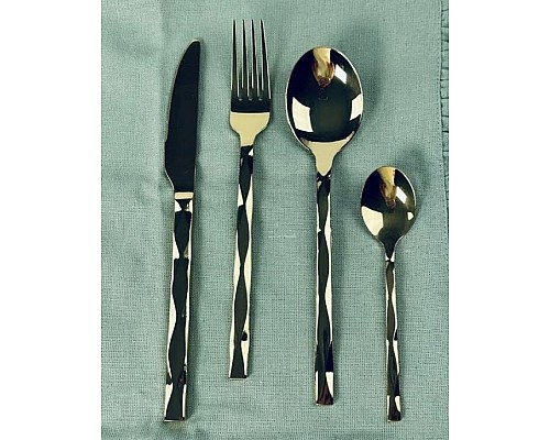 Набор столовых приборов Eclypse Lenardi на 6 персон 24 предмета золото