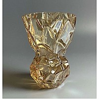 Декоративная ваза для цветов 20см Vase Lenardi желтая