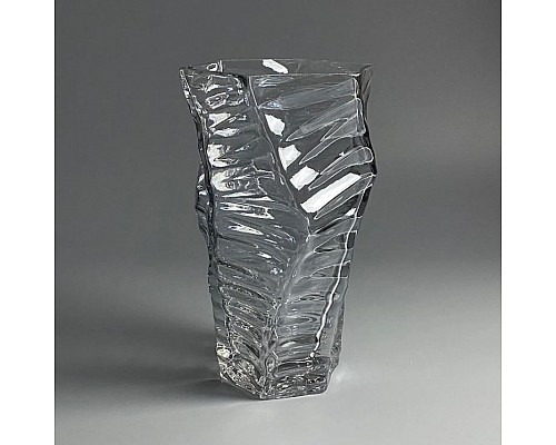 Декоративная ваза для цветов 25см Vase Lenardi серая