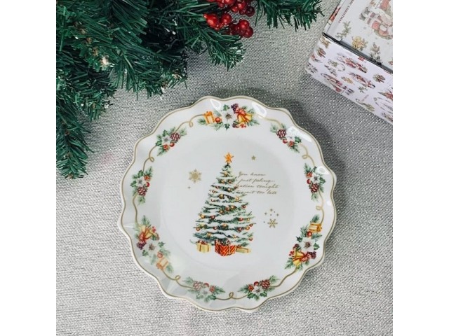 Набор 6 тарелок Новогодний Lenardi 19 см