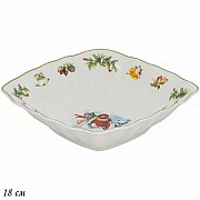 Квадратный салатник 15x15x4 см Новогодний Lenardi