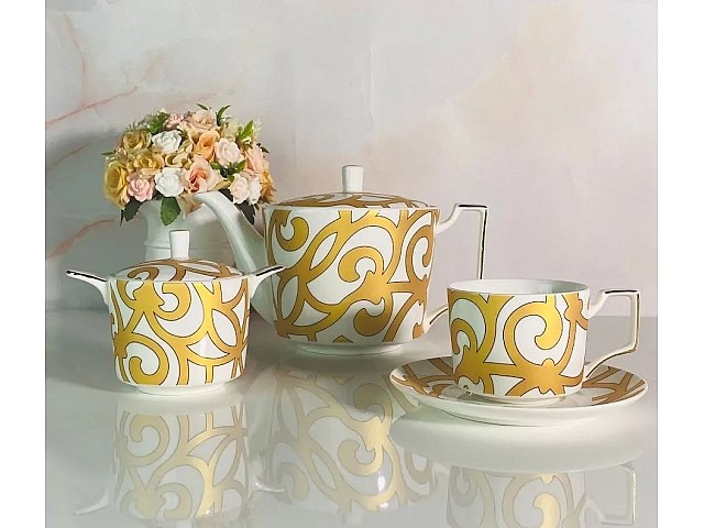 Чайный сервиз Rome Lenardi на 6 персон 14 предметов 230 мл