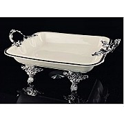 Блюдо глубокое 30,5 см Atlantis Lenardi на ножках с ручками