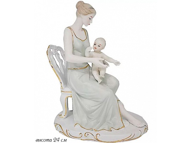 Статуэтка Девушка с ребенком 24 см Lenardi