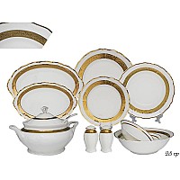 Обеденный сервиз Золотая лента Lenardi на 6 персон 28 предметов