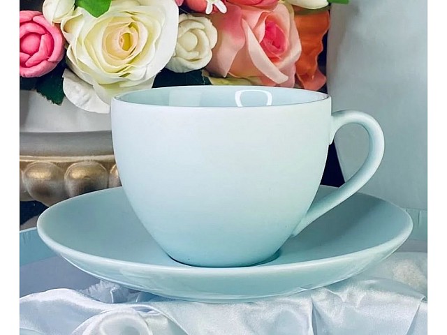 Чайный набор на 6 персон 12 предметов 240 мл Lesto Lenardi голубой