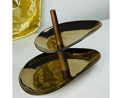 Этажерка 2 яруса 29/24 см Винтаж Lenardi