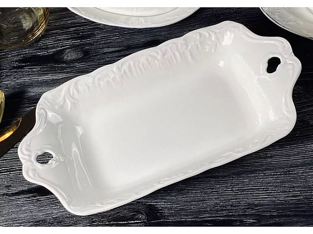 Прямоугольное глубокое блюдо 28см Аврора Lenardi