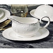 Соусник с блюдцем Аврора золото Lenardi