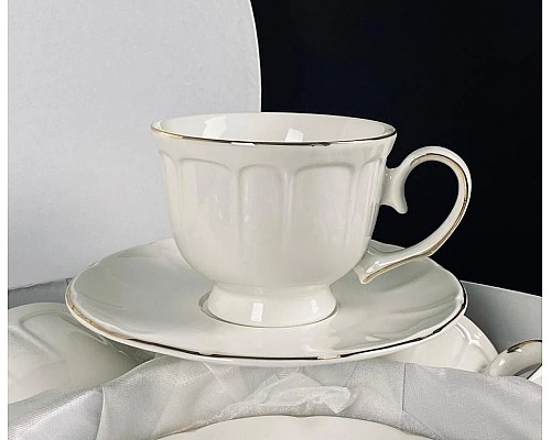 Чайный набор на 6 персон 12 предметов 250 мл Neo Classic Lenardi