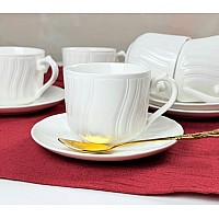 Чайный набор на 6 персон 12 предметов 240 мл Simple White
