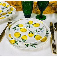 Набор из 6 тарелок 21,5 см Лимоны Lenardi