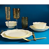 Обеденный сервиз на 6 персон 24 предмета Экрю Lenardi