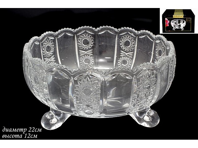 Фруктовница Lenardi на ножках 22см