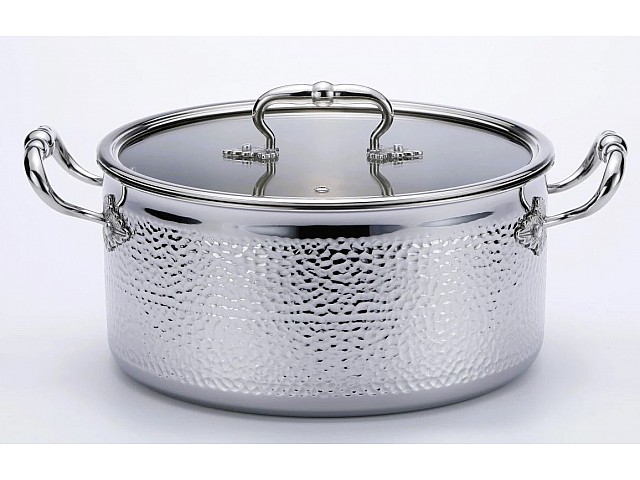 Кастрюля 5 л с крышкой 24 см Emboss Lenardi