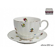 Чашка с блюдцем Полевые цветы Lenardi 250 мл
