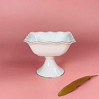 Квадратная фруктовница 18 см на ножке Агата Lenardi