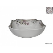 Квадратный салатник 16 см Пионы Lenardi