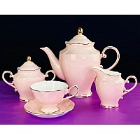 Чайный сервиз Pink Lenardi на 6 персон 17 предметов