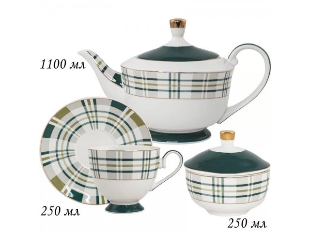 Чайный сервиз Lenardi Cell 16 предметов 250 мл