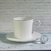 Кофейный набор на 6 персон 12 предметов Шарм Lenardi белый