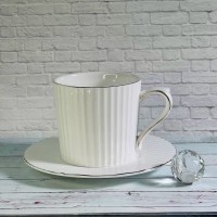 Кофейный набор на 6 персон 12 предметов Шарм Lenardi белый