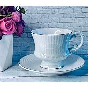Чайный набор Bells Lenardi голубой на 6 персон 12 предметов