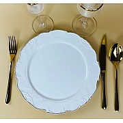 Набор из 6 тарелок 26 см Крокус золото Lenardi