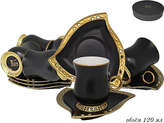 Кофейный набор Vostok Lenardi на 6 персон 12 предметов 120 мл