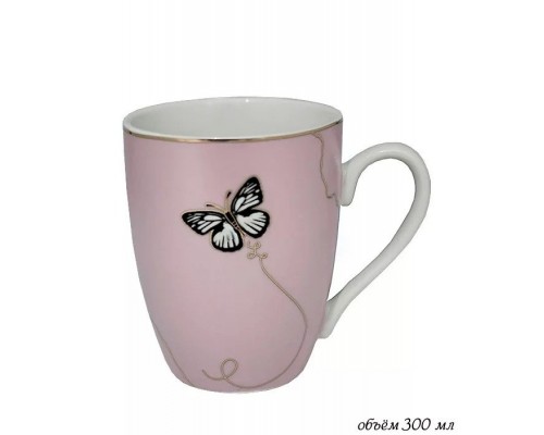 Кружка Lenardi Butterfly розовый 300 мл