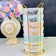 Набор 6 салатников Lenardi 350 мл на подставке