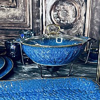 Сервировочный мармит с крышкой 2,3 л Aquamarine Lenardi