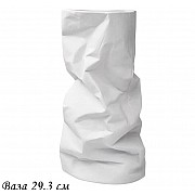 Ваза 29 см Эфиопия Lenardi белая