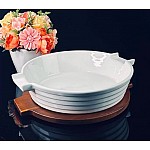 Круглая форма-блюдо для запекания 28 см с крышкой/подставкой Stove Lenardi