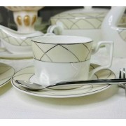 Чайный набор Pandora Cream Lenardi на 6 персон 12 предметов