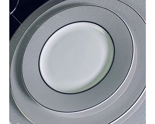 Набор из 6 тарелок 16 см Серебряная Симфония Lenardi