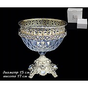 Конфетница 15см Позолоченный металл