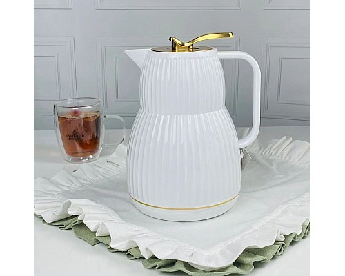 Термос 1000 мл Therm Lenardi золото белый