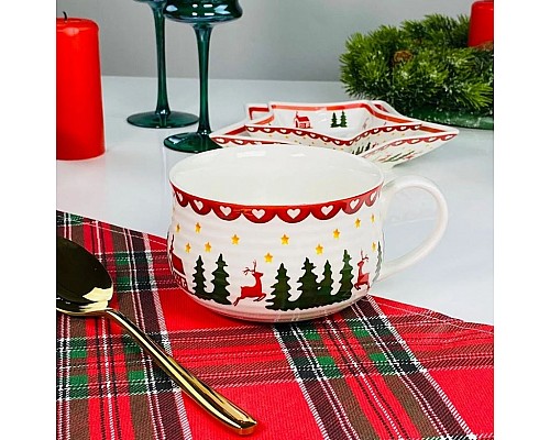 Бульонница 500 мл Новогодний Lenardi