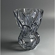 Декоративная ваза для цветов 20см Vase Lenardi серая