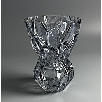 Декоративная ваза для цветов 20см Vase Lenardi серая