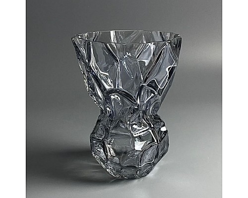 Декоративная ваза для цветов 20см Vase Lenardi серая