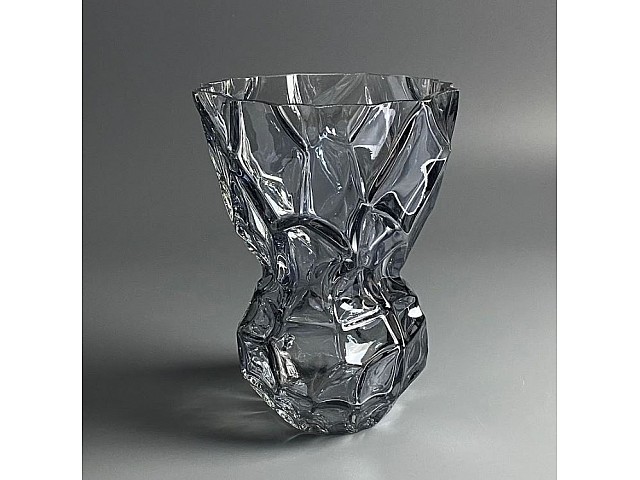 Декоративная ваза для цветов 20см Vase Lenardi серая