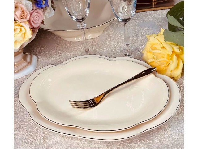 Набор 2 овальных блюда 35 см Мираж Lenardi