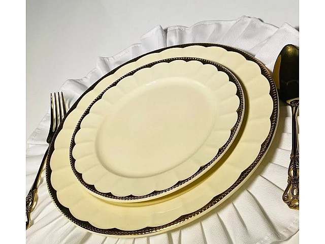 Набор из 6 тарелок 20,5 см Империал золото Lenardi