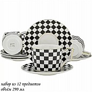 Чайный набор Шашки Lenardi на 6 персон 12 предметов