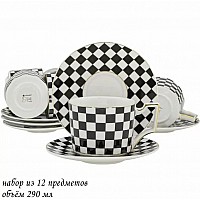 Чайный набор Шашки Lenardi на 6 персон 12 предметов