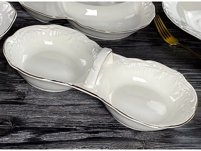 Менажница 31 см Аврора золото Lenardi