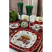 Набор из 6 тарелок 19 см Новогодний Lenardi