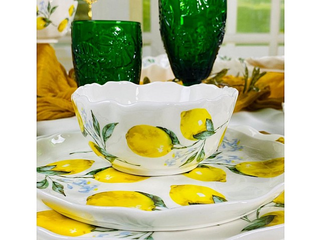 Набор из 6 салатников 13 см Лимоны Lenardi